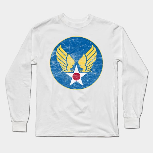 U.S. Army Air Corps Distressed Long Sleeve T-Shirt by Doc Multiverse Designs